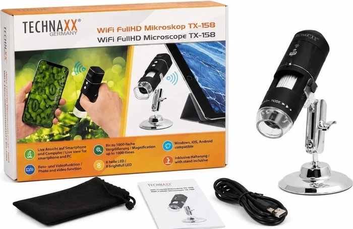 Technaxx WLAN FullHD Mikroskop TX-158