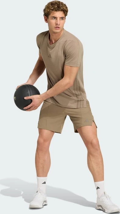 adidas Designed for Training Workout Trainingshose kurz khaki six (Herren)