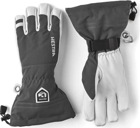 Hestra Army Leather Heli Skihandschuhe grau