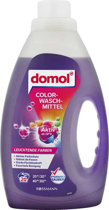 Domol Color Flüssigwaschmittel Leuchtende Farben, 1.1l