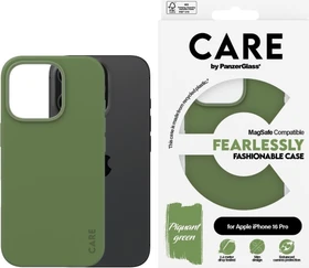 PanzerGlass Care Fashionable Case MagSafe für Apple iPhone 16 Pro Piquant Green