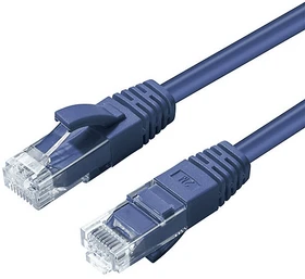 MicroConnect Patchkabel, Cat6, U/UTP, RJ-45/RJ-45, 3m, blau