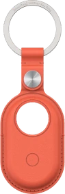 Samsung Galaxy Smart Tag2 Braloba Vegan Leather Key Ring Case orange