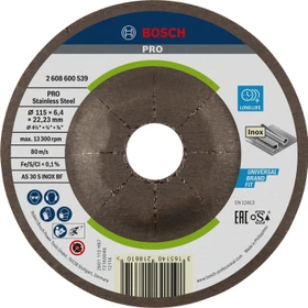 Bosch Professional AS 30 S INOX BF Expert for Inox Schleifscheibe, 115x6x22.23mm, 1 Stück