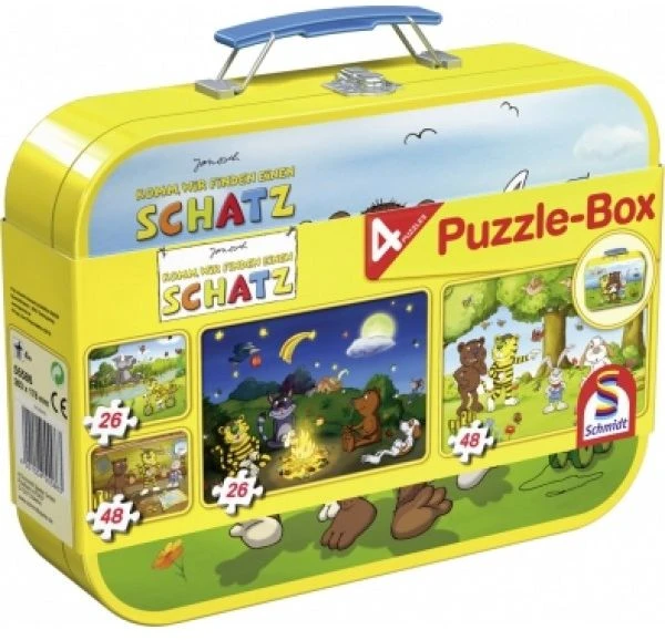 Schmidt Spiele Janosch Puzzle-Box - im Metallkoffer