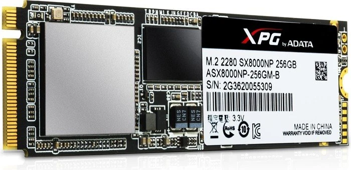 ADATA XPG SX8000 256GB, M.2 2280 / M-Key / PCIe 3.0 x4