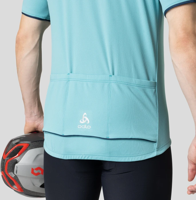 Odlo The Essential Half Zip Trikot kurzarm porcelain (Herren)