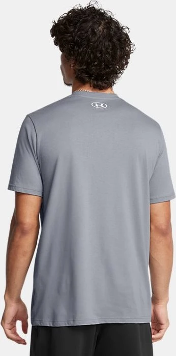Under Armour Logo Funktionsshirt kurzarm steel/white (Herren)