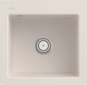 Villeroy & Boch Subway 50 S flat flächenbündig Becken mittig crema
