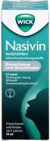 WICK Nasivin Nasenspray Erwachsene & Schulkinder ohne Konservierungsstoffe, 10ml