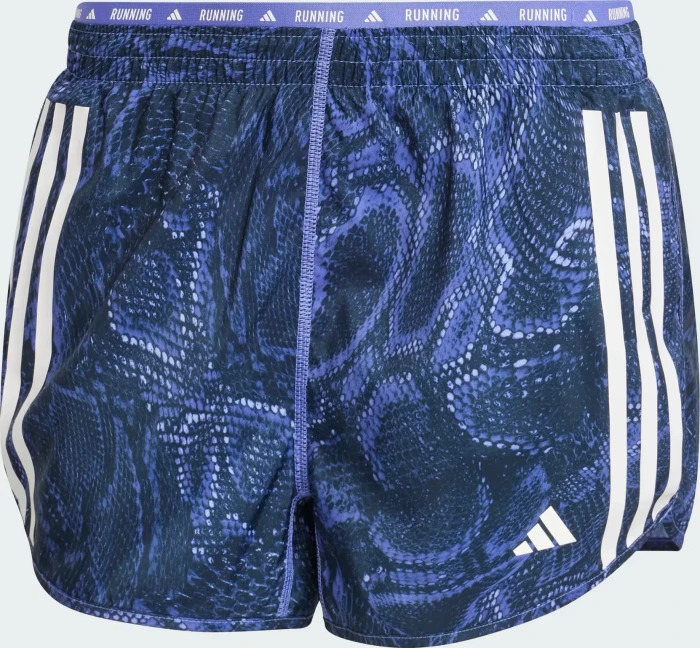 adidas Own The Run Excite Allover Print Aeroready Laufhose kurz semi cobalt blue (Damen)