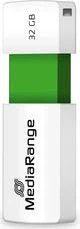 MediaRange USB Speicherstick Color Edition 32GB weiß/grün, USB-A, USB 2.0