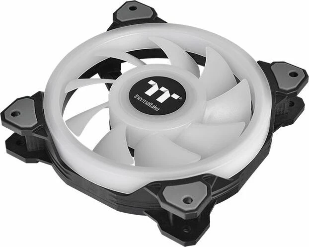 Thermaltake Riing Quad 14 RGB Radiator Fan TT Premium Edition schwarz, LED-Steuerung, 140mm, 3er-Pack