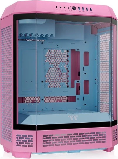 Thermaltake The Tower 600 Bubble Pink, rosa/schwarz, Glasfenster