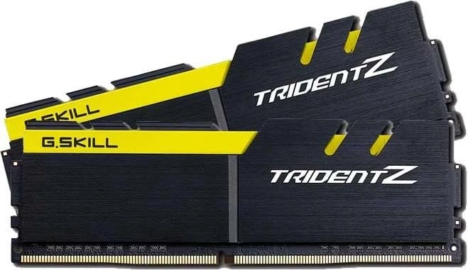 G.Skill Trident Z schwarz/gelb UDIMM 16GB Kit, DDR4-3200, CL16-18-18-38