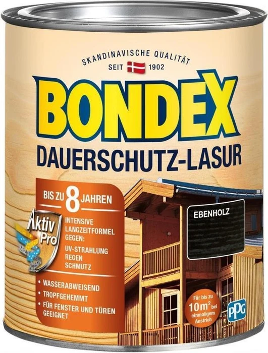 Bondex Dauerschutz-Lasur Holzschutzmittel, 750ml