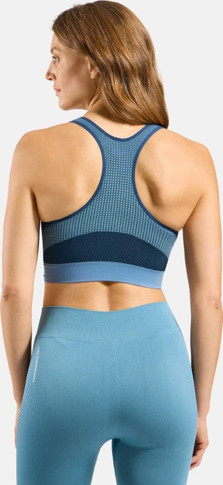 Odlo Seamless High Sport-BH provincial blue/dark sapphire (Damen)