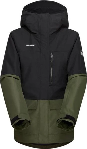 Mammut Fall Line HS Thermo Hooded Skijacke dark marsh/black (Damen)