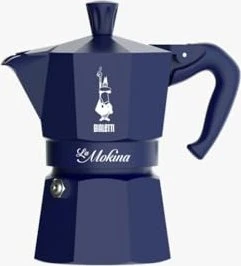 Bialetti La Mokina Espressokanne halbe Tasse blau