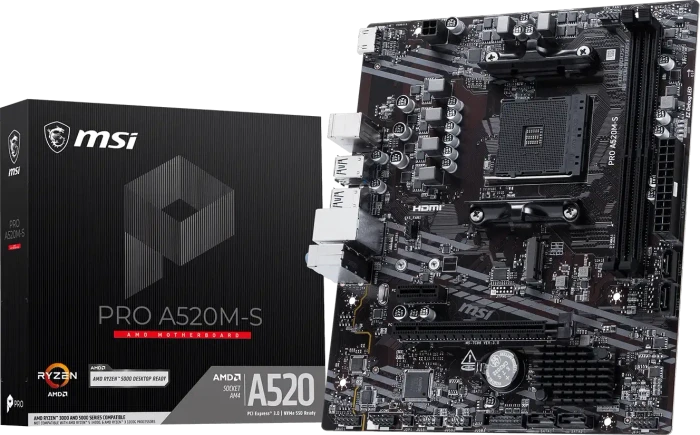 MSI A520M-S (AMD AM4)