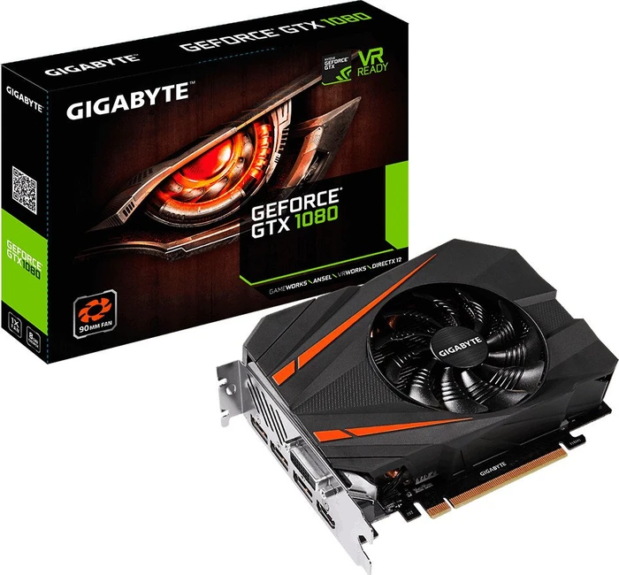 GIGABYTE GeForce GTX 1080 Mini ITX 8G, 8GB GDDR5X, DVI, HDMI, 3x DP