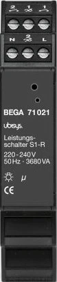 Bega Zigbee-Steuermodul mit Relaiskontakt 1-fach, 3600VA, 1TE REG, Funk-Steuermodul