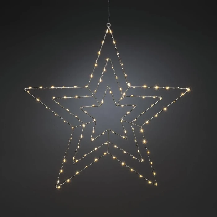 Konstsmide Micro Motiv Schneeflocke LED 112x bernstein