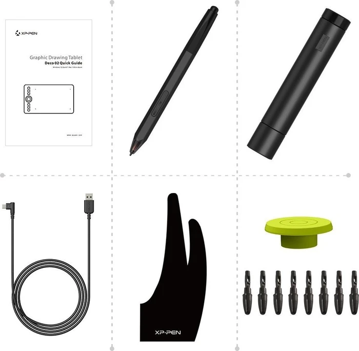 XP-Pen Deco 02, schwarz
