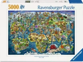 Ravensburger Weltkarte mit Sehenswürdigkeiten