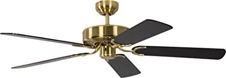 Pepeo Potkuri Deckenventilator messing seidenmatt/schwarz