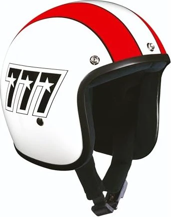 Bandit Helmets 777 Jet weiß/rot
