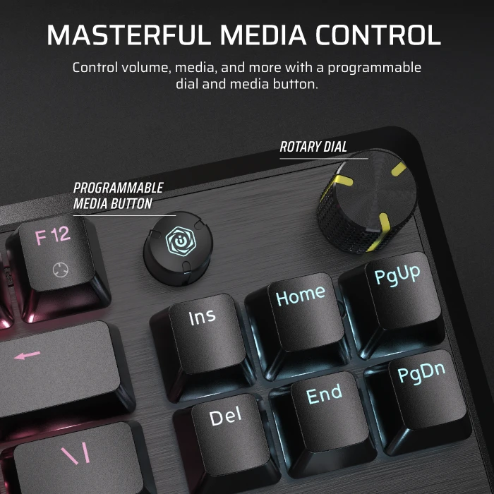 Corsair Gaming K70 CORE TKL RGB, schwarz, MLX RED V2, USB, ES