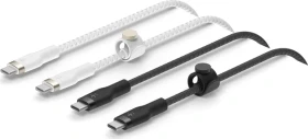 Belkin BoostCharge Pro Flex USB-C/USB-C Kabel 1.0m schwarz/weiß, 2er-Pack