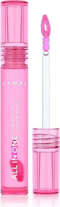 Lamel All in One Lip Tinted Plumping Oil 402 pink sparkle, 3ml