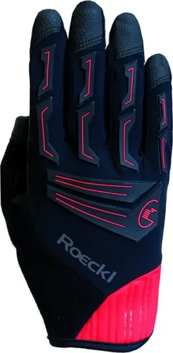 Roeckl Molteno Fahrradhandschuhe schwarz/rot