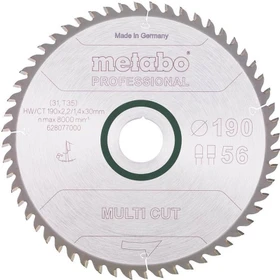 Metabo Multi Cut Kreissägeblatt 56Z, 190x1.4x30mm, 1 Stück