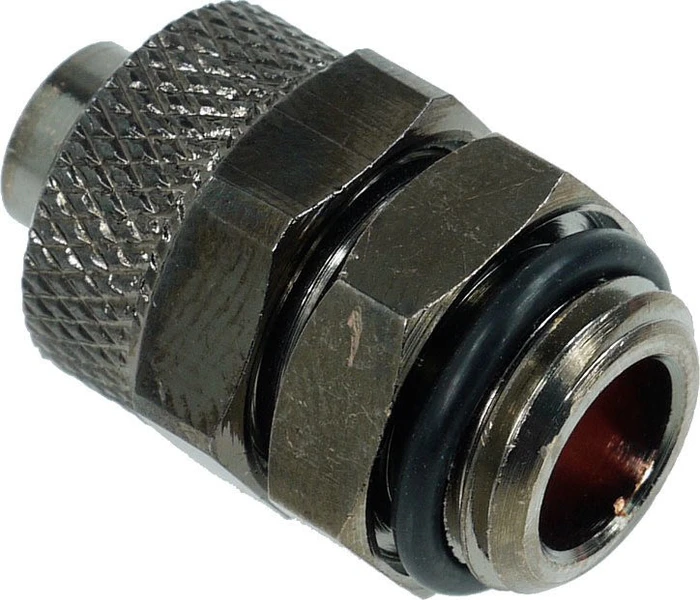 Aquatuning Schlauchanschluss, G1/4" auf 11/8mm, schwarz vernickelt