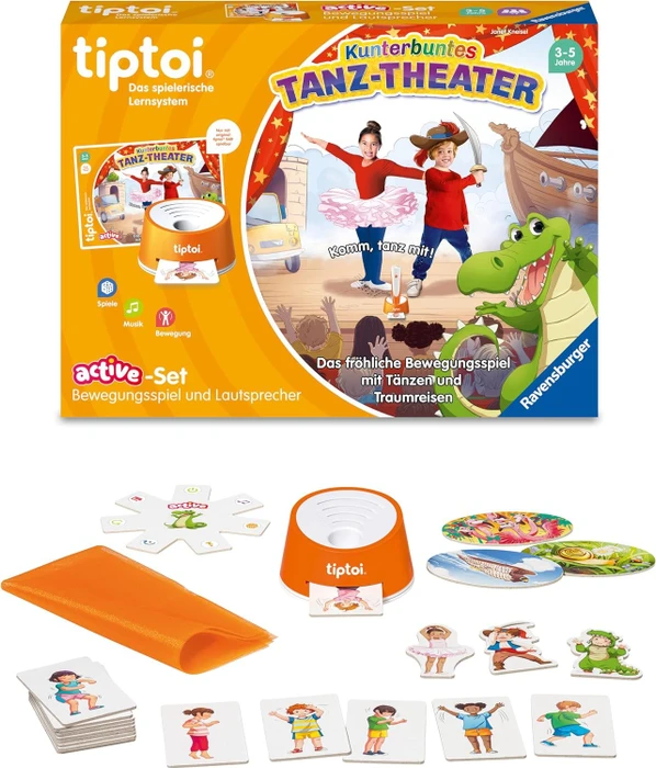 Ravensburger tiptoi Spiel: Active Set Kunterbuntes Tanz-Theater