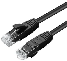 MicroConnect Patchkabel, Cat5e, U/UTP, RJ-45/RJ-45, 0.3m, schwarz