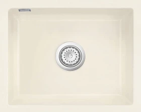 systemceram Mera 50 U/g Unterbau Becken mittig mit Ablauffernbedienung jasmin