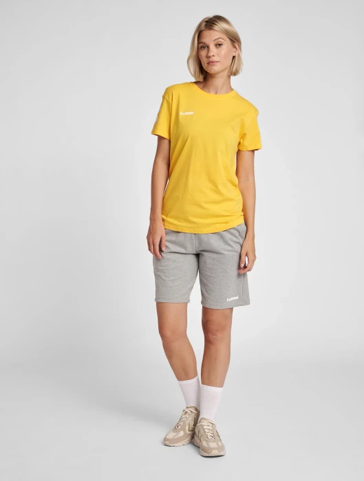 hummel GO Cotton T-Shirt kurzarm sports yellow