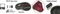 DeLOCK Kabellose ergonomische vertikal optische 5-Tasten Maus schwarz/rot, USB Vorschaubild