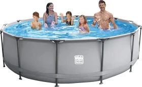 Happy People Stahl Frame Pool rund 457x106cm