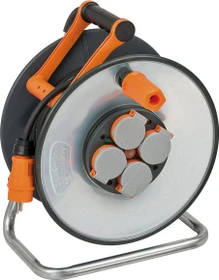 Brennenstuhl professionalLINE SteelCore Kabeltrommel SC 4100, Schuko auf 4x Schuko, 40m, IP44, H07RN-F 3G1,5