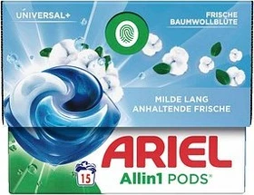 Ariel Allin1 Pods Frische Baumwollblüte Waschmittel, 15 Stück