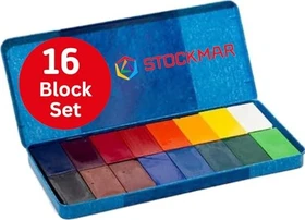 Stockmar Wachsmalblock, 16 Farben