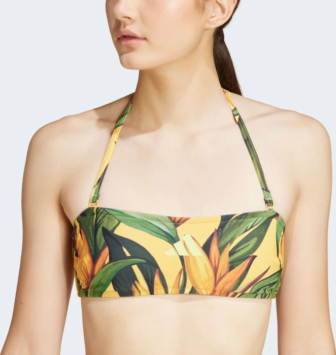 adidas x FARM Rio Neckholder Bikini-Set semi spark/pulse lime (Damen)