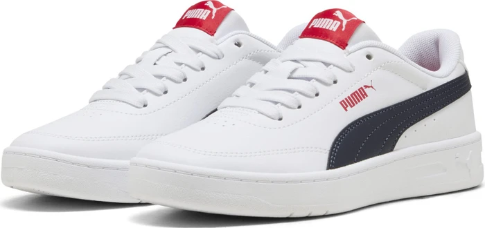 Puma Court Classic puma white/new navy/for all time red (Junior)
