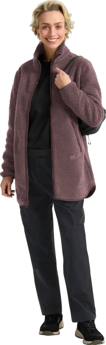 Jack Wolfskin High Curl Coat Funktionsmantel sheer plum (Junior)
