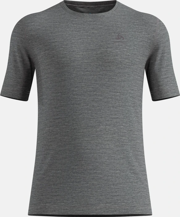 Odlo Natural Merino 200 Baselayer Funktionsshirt kurzarm odlo steel grey melange (Herren)